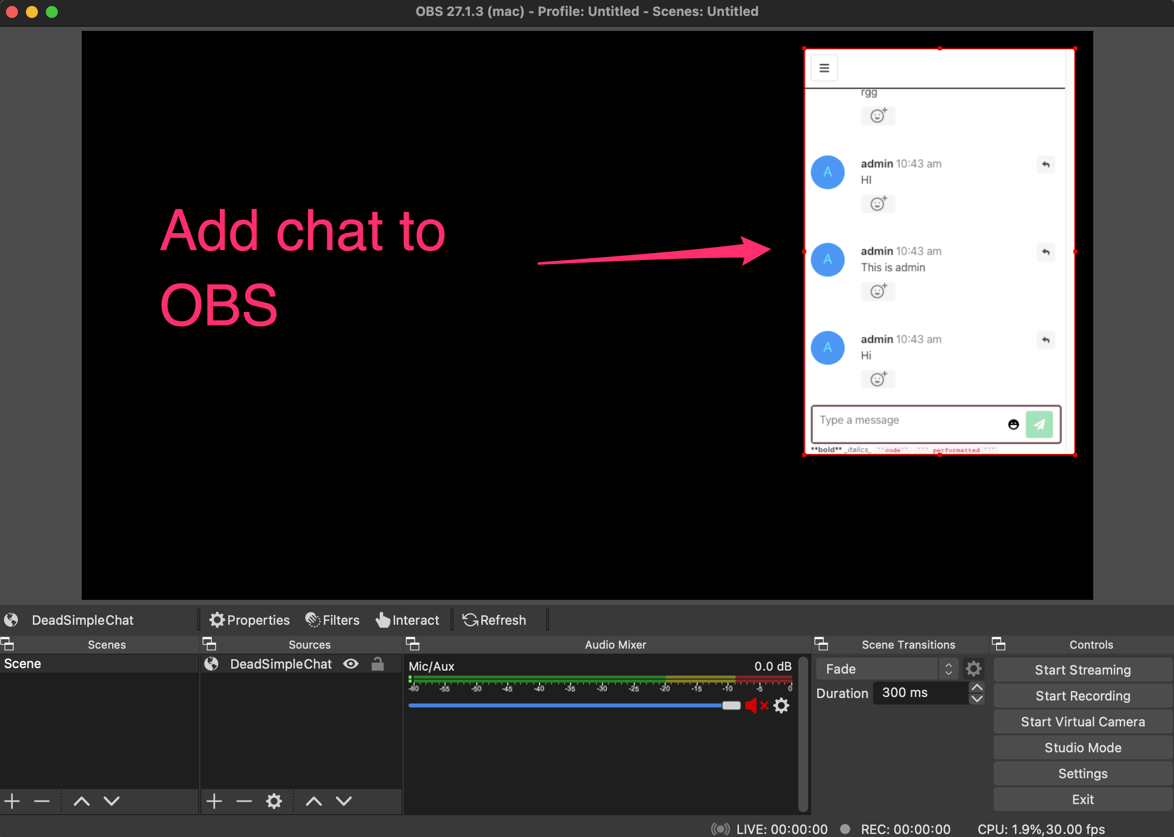 How to Add/Embed Stream Chat to OBS Studio | Jan 2024
