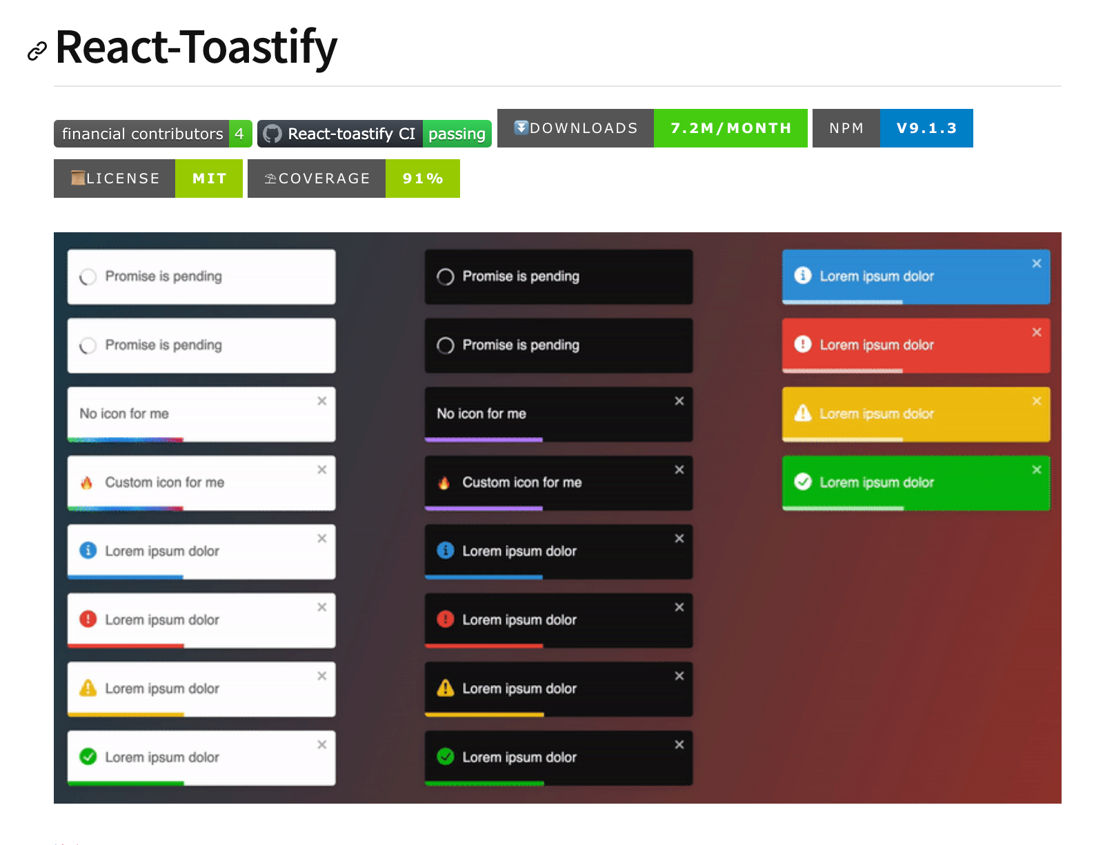 Comparing Most Popular React Toast Notification Libraries