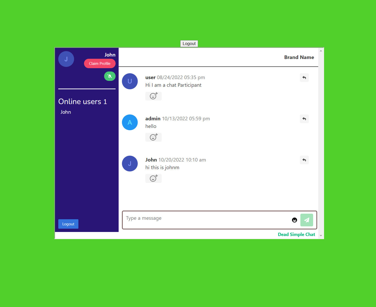 Add Chat To Your React Js Application In 3 Easy Steps With DeadSimpleChat