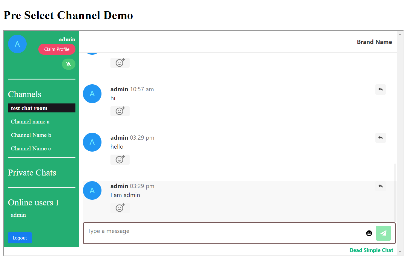 chat room