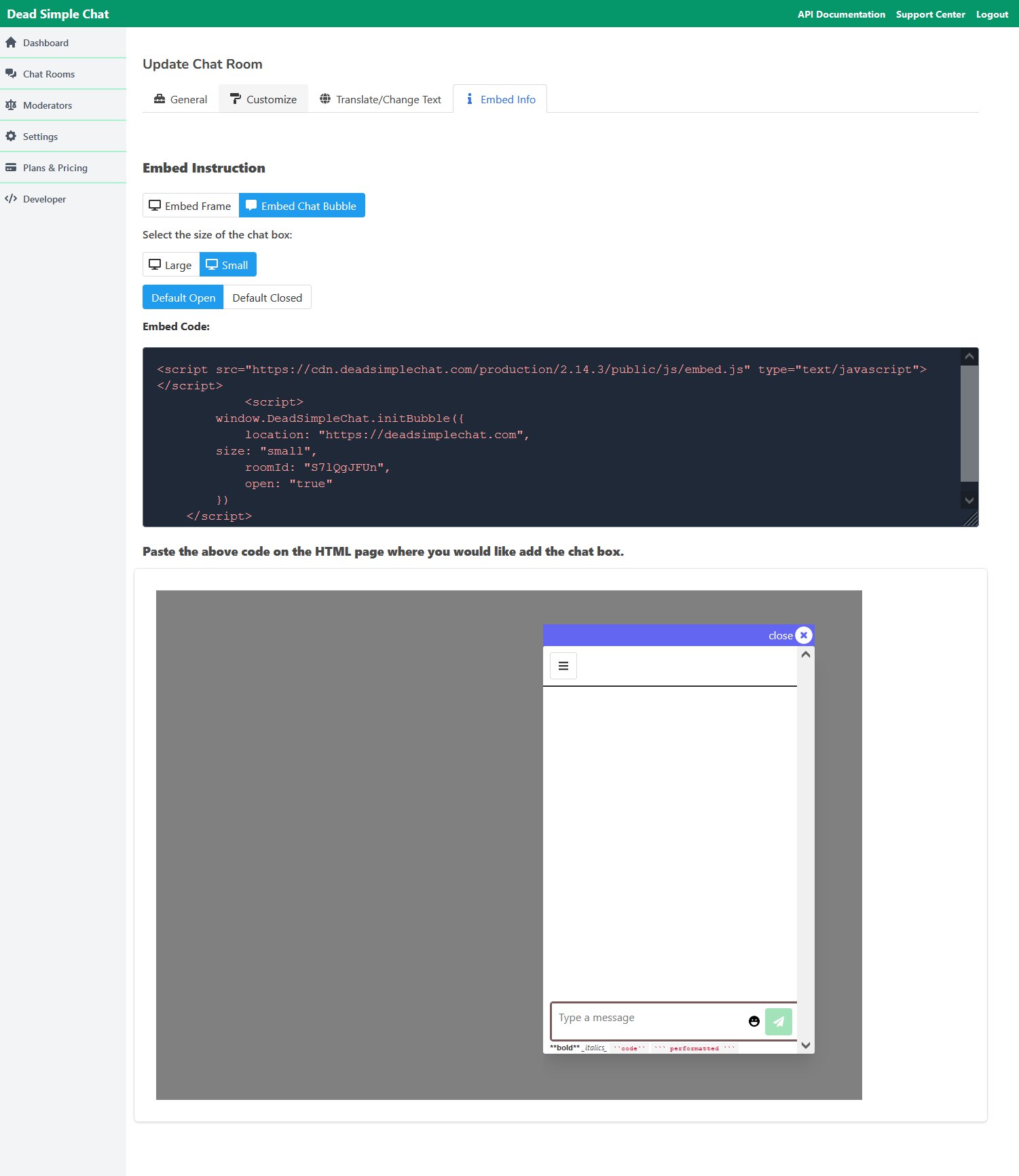 Embed_chat_bubble