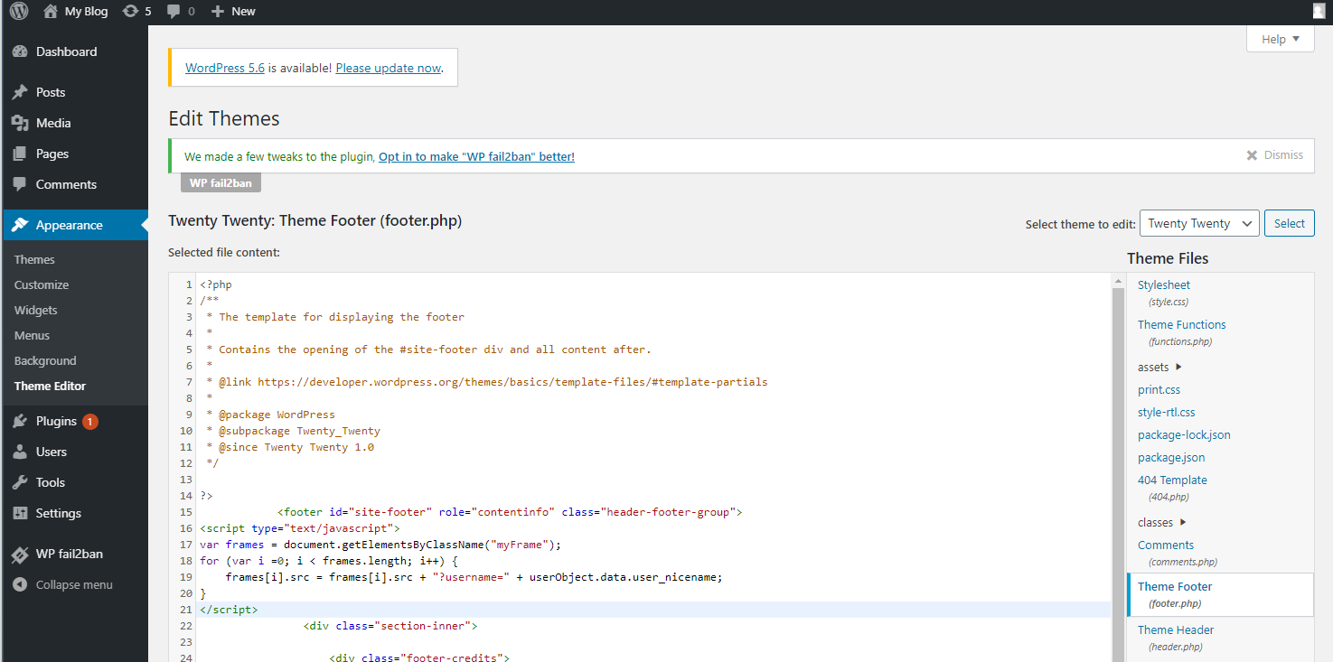 footer with deadsimplechat sso snippet