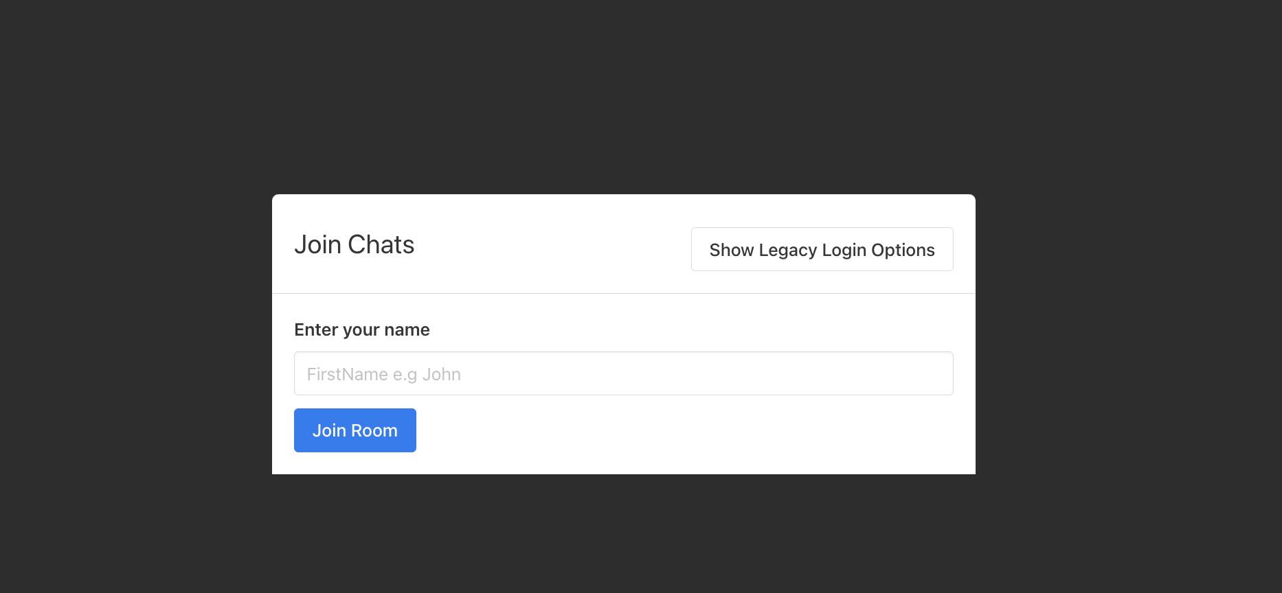 Join Chats Updated