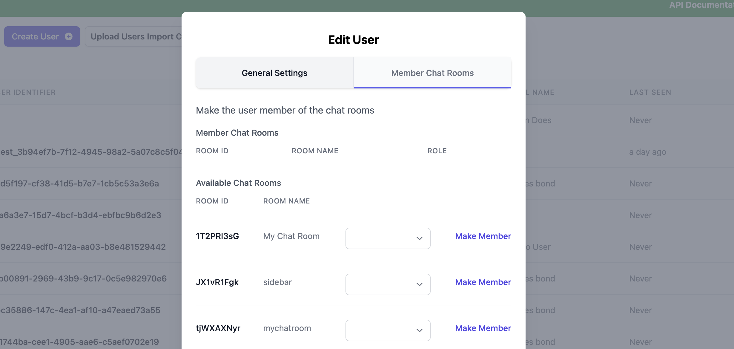 Member Chat Rooms