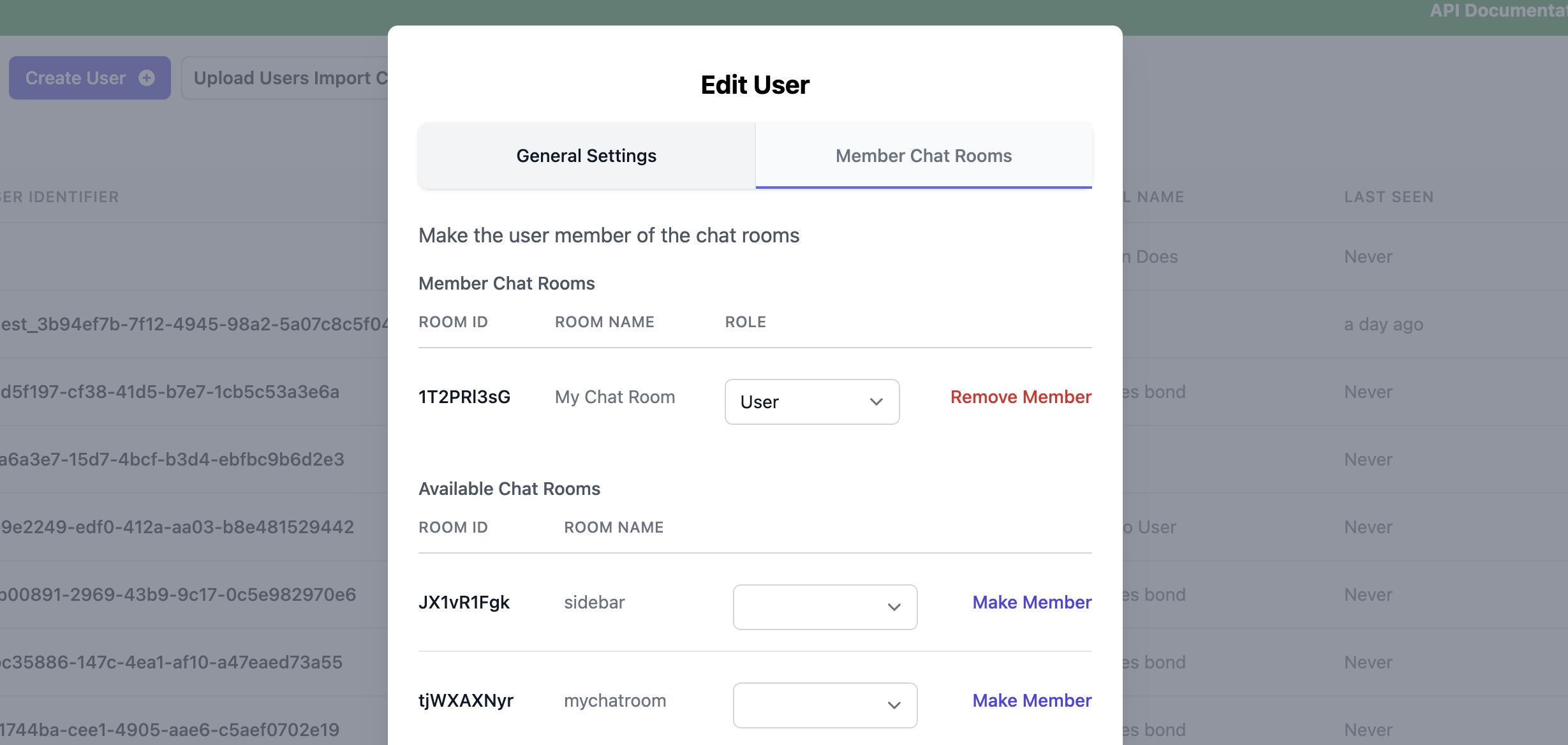 Member Chat Rooms