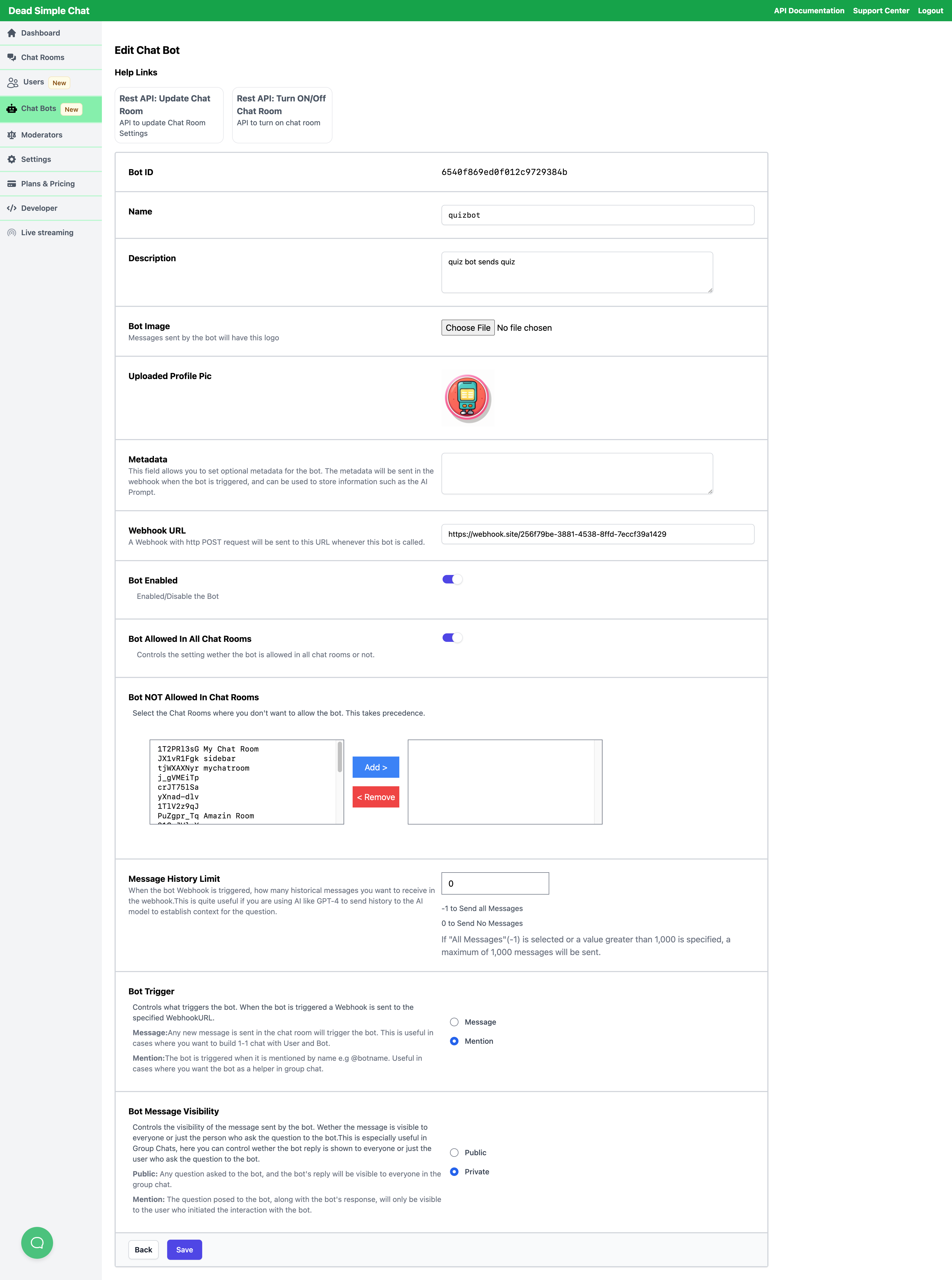 Quiz Bot Setup
