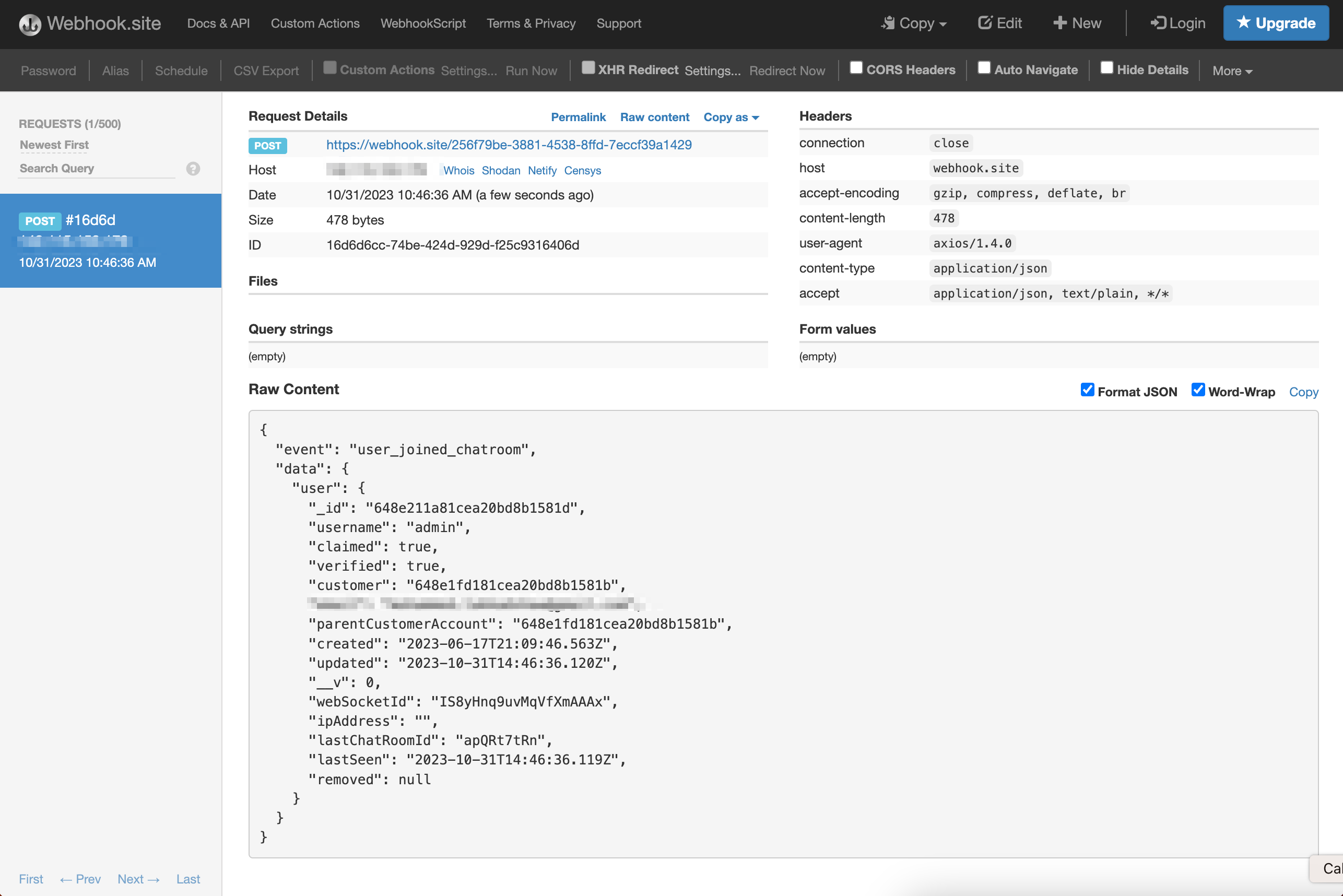 User Joined Webhook